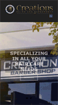 Mobile Screenshot of creationssalonandbarbershop.com